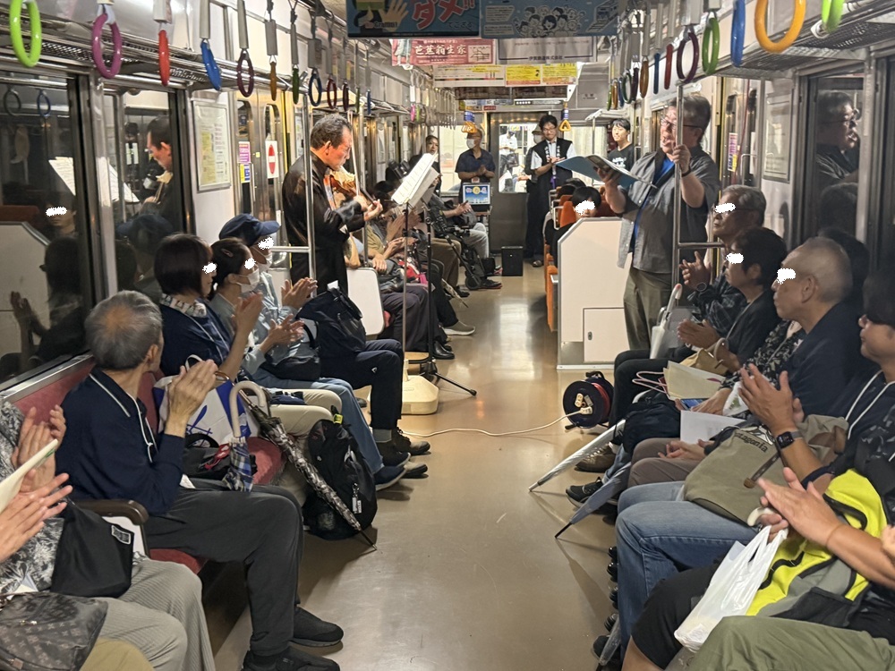 秋雨の中「お月見列車」運転しました！